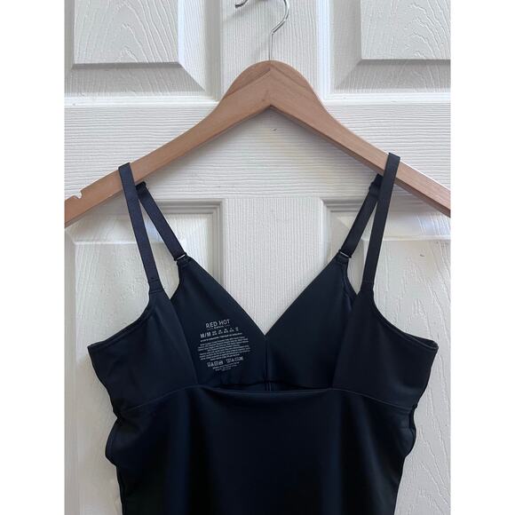 Red Hot by Spanx Black Open Bust  Adjustable Straps Shapewear Full Slip Medium - Picture 12 of 14